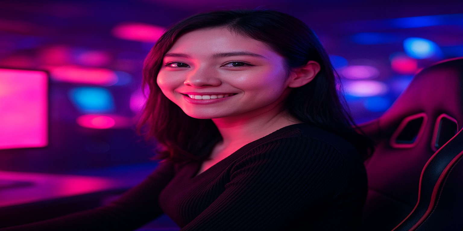 cv66-এ গেমে উপভোগরত একজন নারী